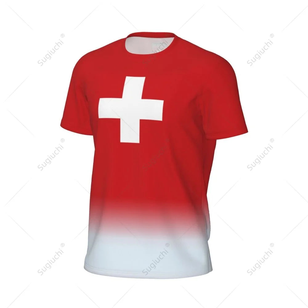 Sports Mesh T-shirt Switzerland Swiss Flag For Running Bike Soccer Tennis Football Fitness Tees 3D Printed streetwear fashion product image 20