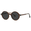 White Smoke Fashion TR90 Round Big Frame Myopia Optical Prescription Gray Sunglasses For Women Men Driving Fishing Retro Sunglasses 0 to-6.0