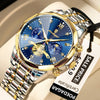 Seashell POEDAGAR Luxury Men Watch Top Original Waterproof Luminous Chronograph Man Wristwatch Stainless Steel Quartz Men's Watches Reloj