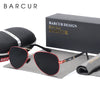 White Smoke BARCUR Polarized Mens Sunglasses Pilot Sun Glasses for Men accessories Driving Fishing Hiking Eyewear Oculos Gafas De Sol