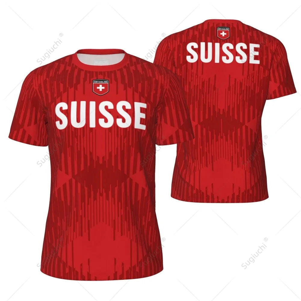 Sports Mesh T-shirt Switzerland Swiss Flag For Running Bike Soccer Tennis Football Fitness Tees 3D Printed streetwear fashion product image 33