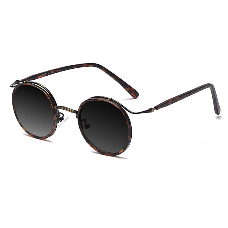 White Smoke Fashion Myopia Sunglasses Round Style Male Sunglasses Female Driver's Ultraviolet-proof UV400 Sun Glasses Diopter Myopia Goggles