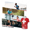 Exclusive design Switzerland Flag Grain 3D Printed Men For Running Bike Soccer Tennis Fitness Sports tshirt Mesh Short T-shirt