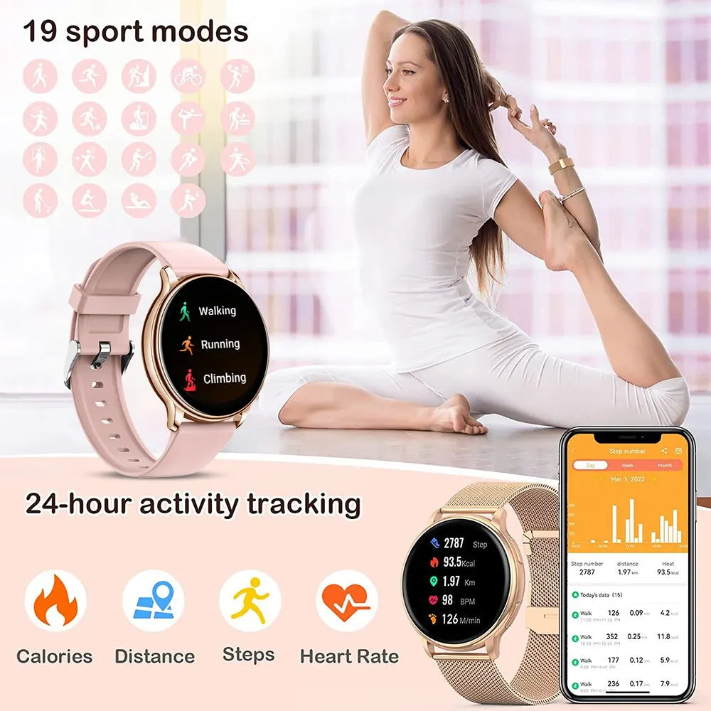 White Smoke MEVADEN Bluetooth Call Smart Watch Women Custom Dial Watches Men Sport Fitness Tracker Heart Rate Smartwatch For Android IOS Y22