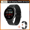 White Smoke LIGE Waterproof Women Smart Band Watch Real-time Weather Forecast Men Watches Sports Ladies Smart Watch For Women Android IOS