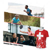 Exclusive design Switzerland Flag Grain 3D Printed Men For Running Bike Soccer Tennis Fitness Sports tshirt Mesh Short T-shirt