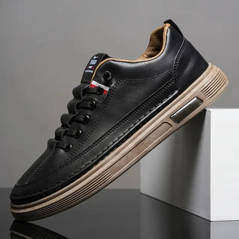 Casual leather sneakers / Comfort shoes / Everyday walking streetwear fashion product image 7