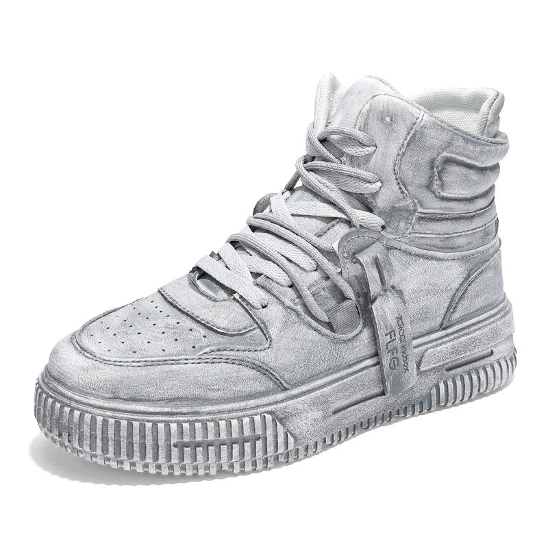 Distressed High Top Sneakers
