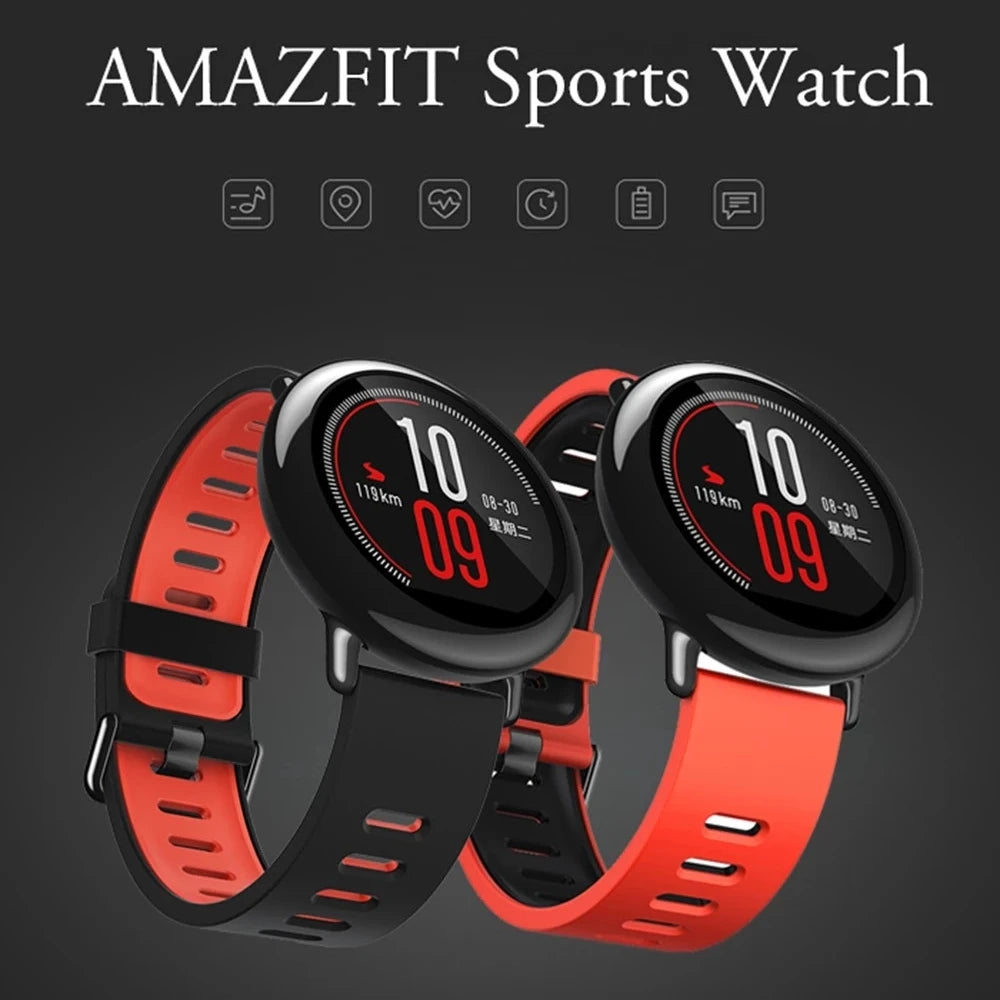 Dark Slate Gray Original Amazfit Pace Men's Smart Watch Sportwatch Global Firmware with English Language Stock Bluetooth Watch GPS 95New Watches
