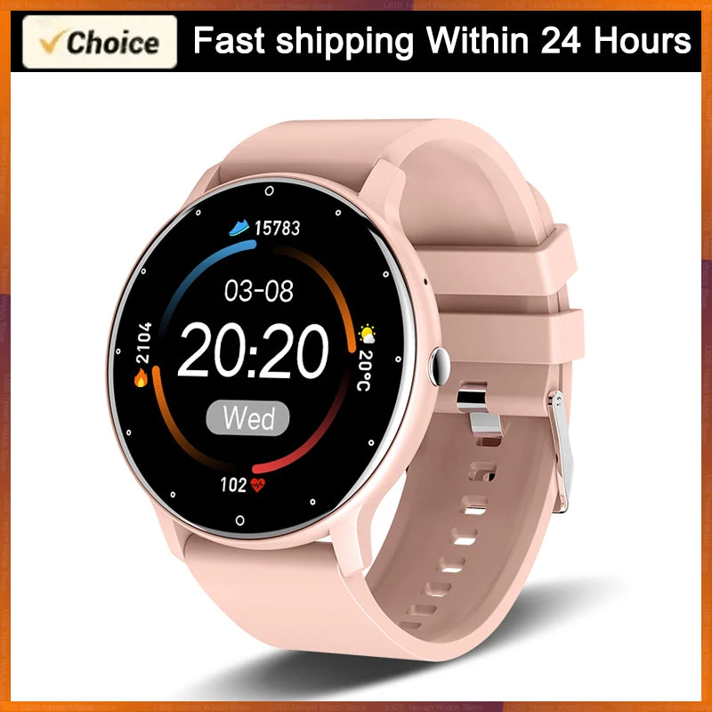 White Smoke LIGE Waterproof Women Smart Band Watch Real-time Weather Forecast Men Watches Sports Ladies Smart Watch For Women Android IOS