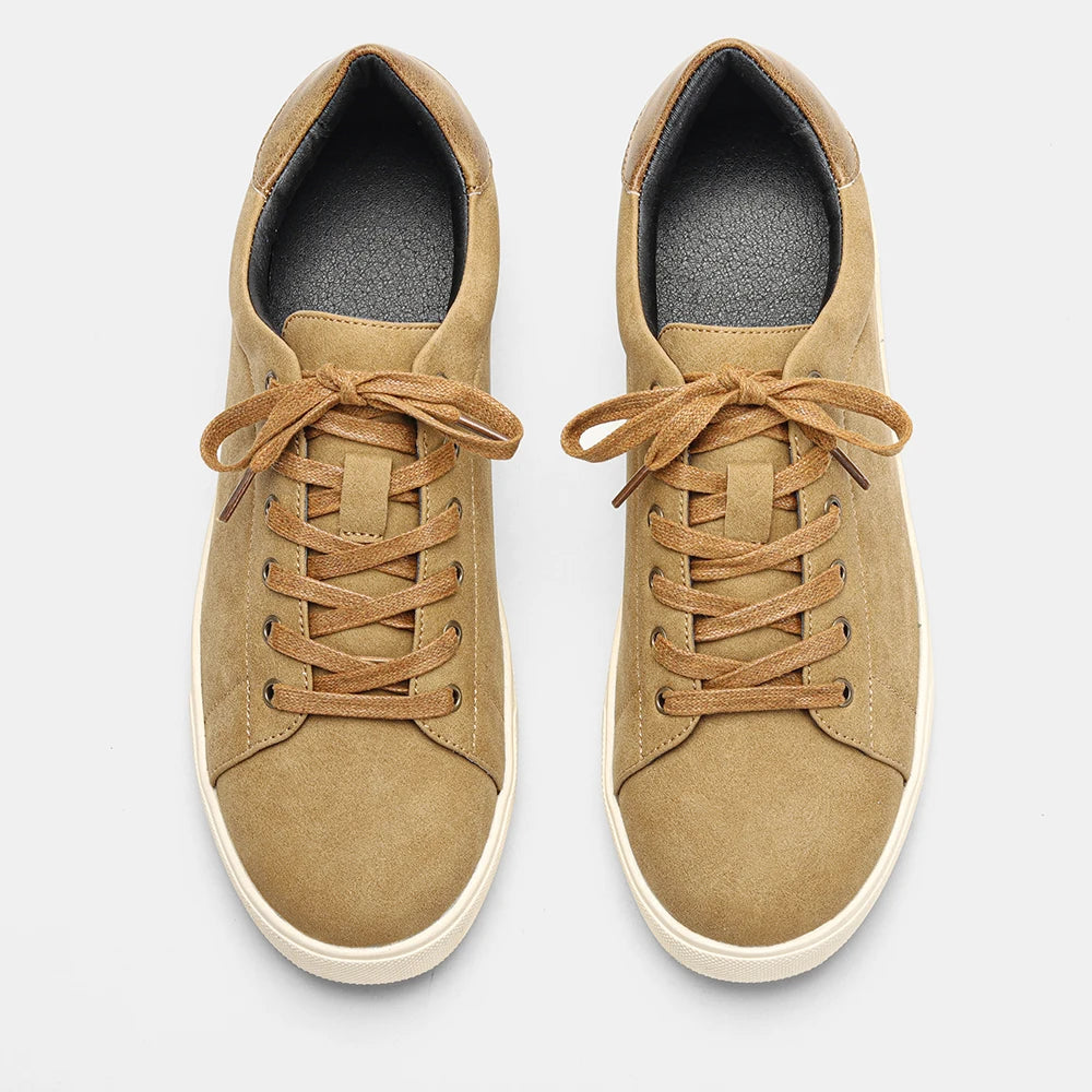 Men’s Minimalist Casual Sneakers – Lightweight Comfortable Smart Casual Shoes, Clean Everyday Trainers