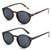 White Smoke ZENOTTIC Retro Small Round Polarized Sunglasses Men Women Lightweight Vintage UV400 Polarized Lenses Fashion Shades