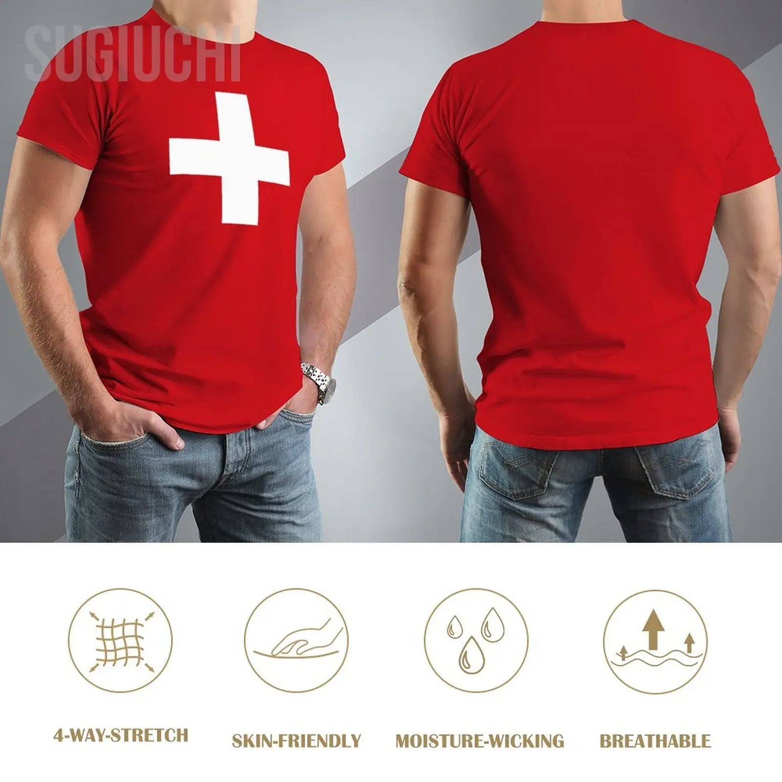 Switzerland Flag Swiss Men Tshirt Tees O-neck T Shirts Women Boys 100% Cotton T-Shirt streetwear fashion product image 14