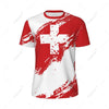 Sports Mesh T-shirt Switzerland Swiss Flag For Running Bike Soccer Tennis Football Fitness Tees 3D Printed