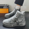 Distressed High Top Sneakers