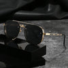 Black Men New Driving Sunglasses Vintage Steampunk Square Sunglasses Metal Frame with Spring Hinges Women Eyepiece UV400 Glasses