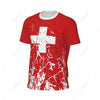 Sports Mesh T-shirt Switzerland Swiss Flag For Running Bike Soccer Tennis Football Fitness Tees 3D Printed