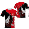 Turkish Men's T-Shirts Fashion Short Sleeve Tops Turkish Flag Print Shirts Summer Round Neck Oversized Men's Clothing Camisa
