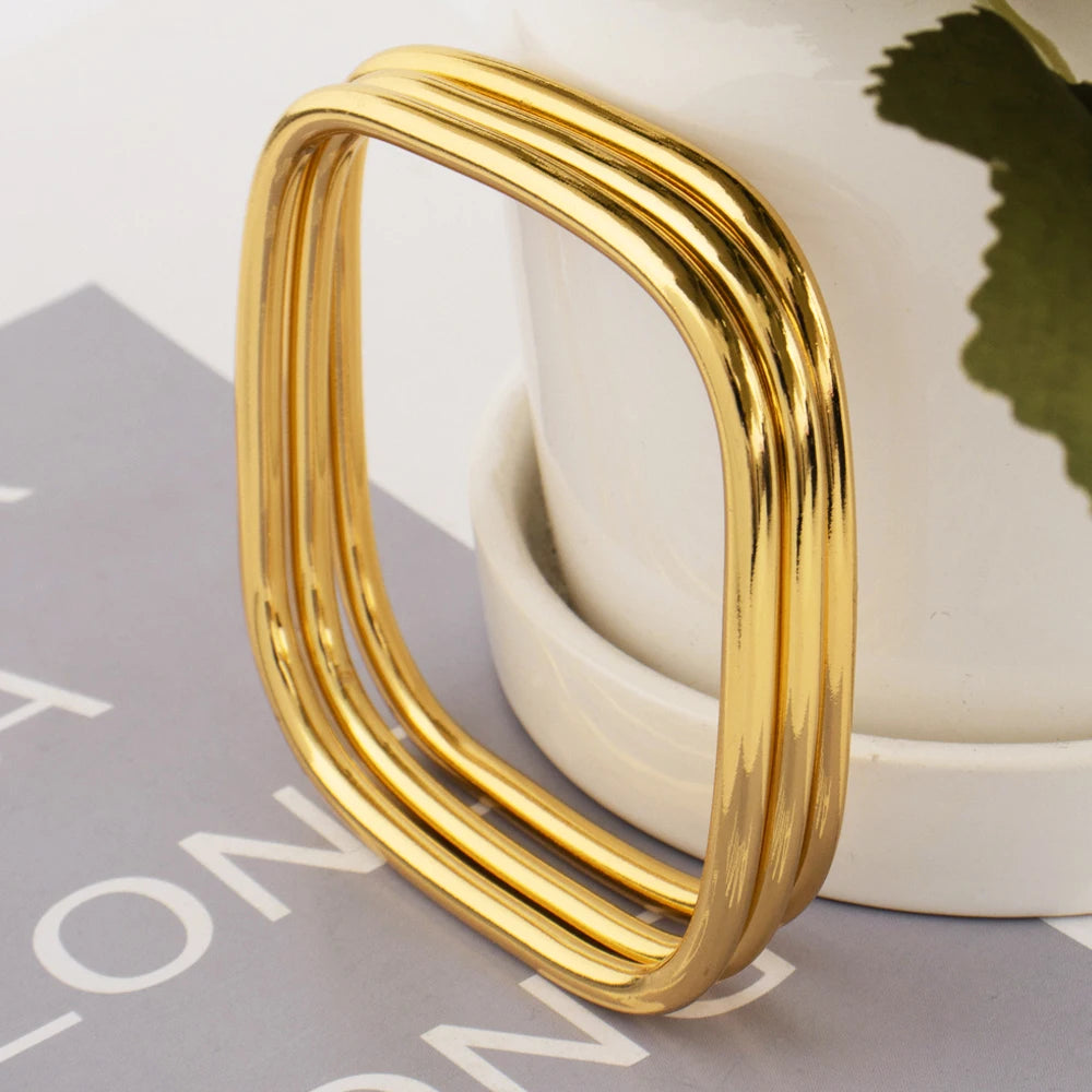 Dark Gray 316L stainless steel gold-plated bracelet Fashion Personality Simple Punk Retro Hip-hop High Temperament Bracelet
