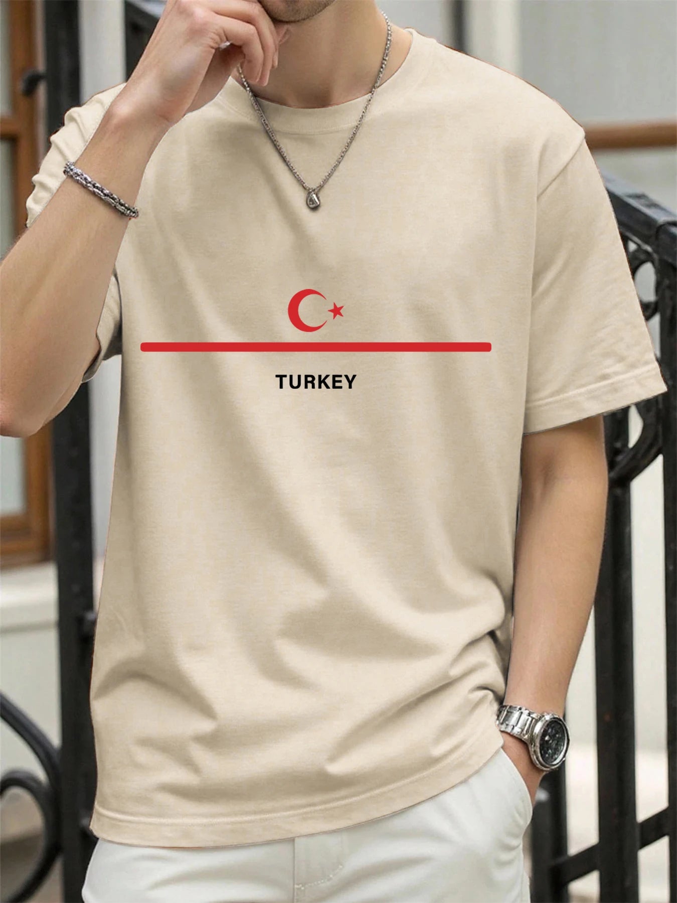 Turkey National Flag Printed Men T Shirts Hip Hop All-Match T-Shirt Cotton Summer Clothes Casual Oversize Trendy Sportswear streetwear fashion product image 29