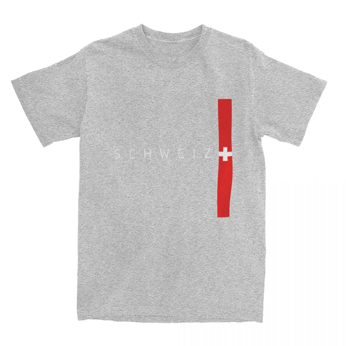Novelty Switzerland Flag County T-Shirts Men Round Neck Pure Cotton T Shirt Short Sleeve Tees Big Size Tops streetwear fashion product image 1