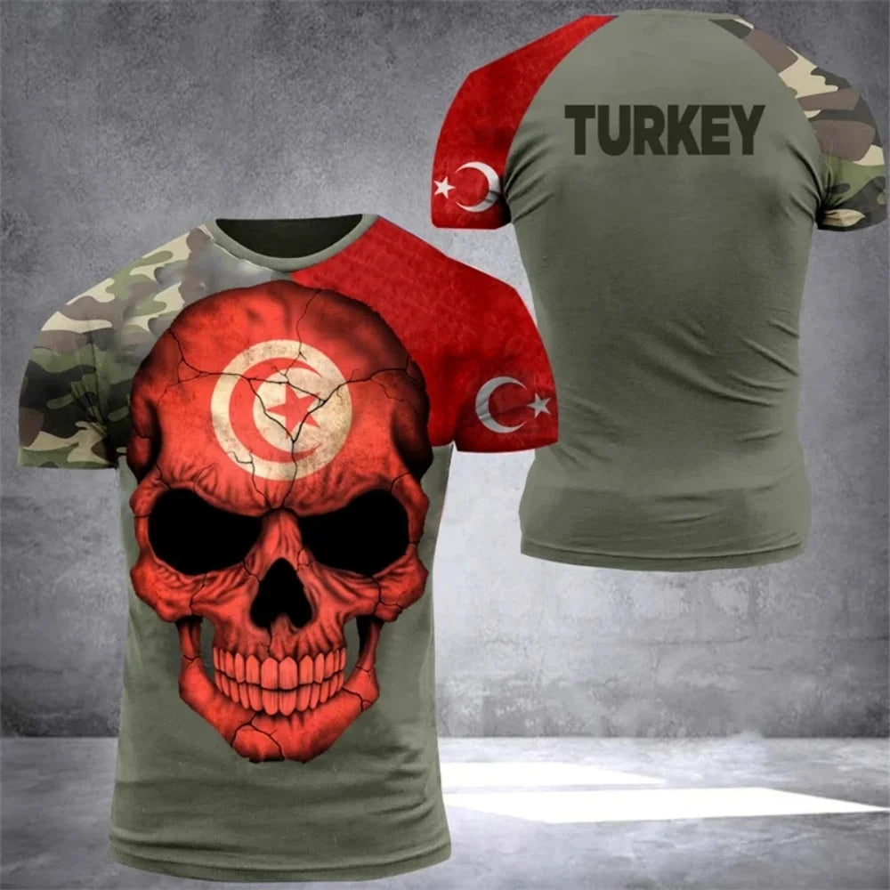 Turkey National Team Jersey - Athletic Tee with Crescent Star & Flag Patches, Ideal for Sports Fans & Patriotic Streetwear streetwear fashion product image 8
