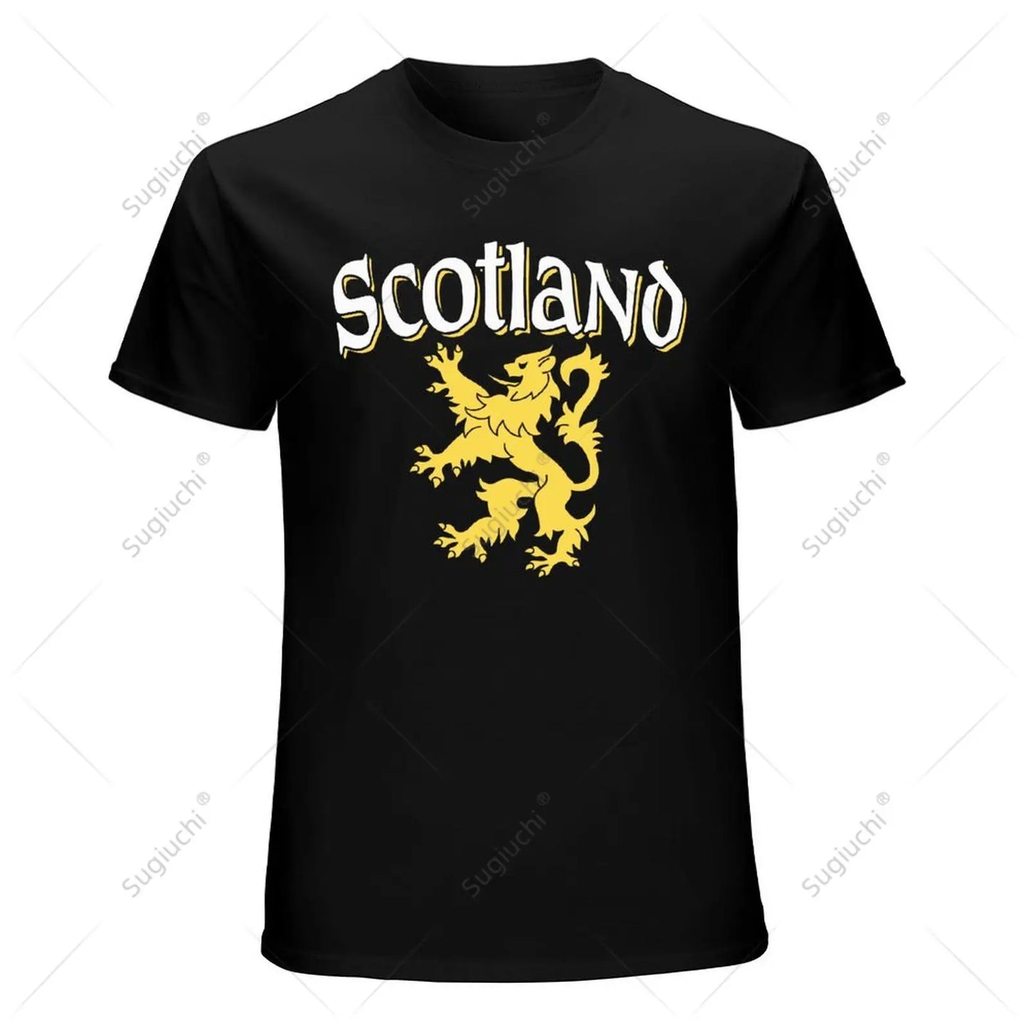 Unisex Men Scotland Rampant Lion Tshirt Tees T Shirts Women Boys 100% Cotton T-Shirt