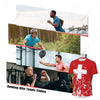 Exclusive design Switzerland Flag Grain 3D Printed Men For Running Bike Soccer Tennis Fitness Sports tshirt Mesh Short T-shirt