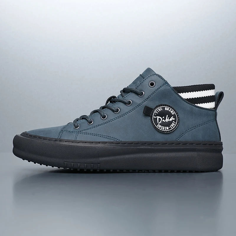 Men’s High Top Sneakers – Casual Streetwear Shoes, Lightweight Comfortable Everyday Urban Trainers