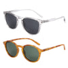 White Smoke ZENOTTIC Retro Small Round Polarized Sunglasses Men Women Lightweight Vintage UV400 Polarized Lenses Fashion Shades