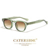 White Smoke CATERSIDE Retro Round Men Sunglasses Punk Propionic Acid Pin Temple Luxury Sun Glasses Women Sports Leisure Party Eyewear UV400