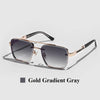 Lavender Ruiao Square Mens Designer Sunglasses Metal Frame Gradient Luxury Shades UV400 Rectangle Pilot Sun Glasses for Men