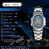 Black LONGLUX Men automatic mechanical watch luxury watches waterproof skeleton business cheap wholesale stainless steel gift watch