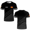 Spain Flag Graphic Jersey Fashion Geometric Print Quick-drying Football T-shirt Men Women Sports Training Casual Breathable Tops