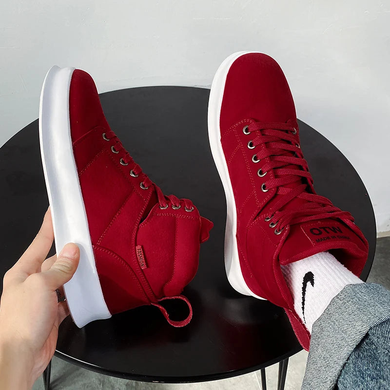 High Top Streetwear Sneakers – Lightweight Chunky Sole Casual Shoes, Comfortable Urban Trainers streetwear fashion product image 7