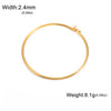 White Smoke Lucktune Fashion Metal Simple Cuff Bracelets Stainless Steel Gold Color Jewelry Bracelets Women's Accessories Date Party Gift