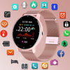 Black LIGE Waterproof Women Smart Band Watch Real-time Weather Forecast Men Watches Sports Ladies Smart Watch For Women Android IOS
