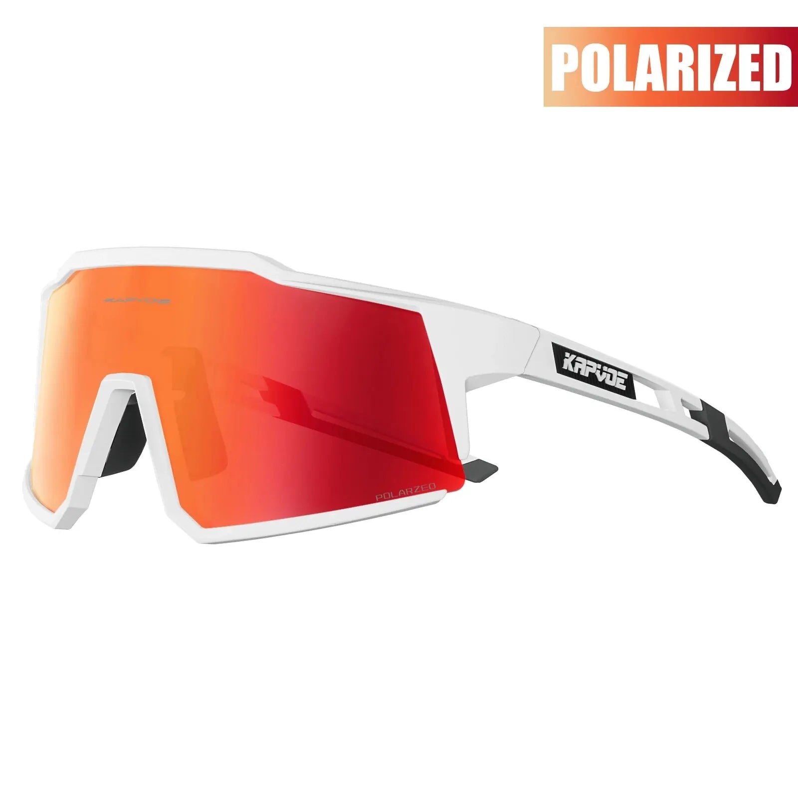 White Smoke Kapvoe Cycling Glasses Polarized MTB Road Bike Glasses UV400 Protection Sunglasses Ultra Light Sport Eyewear Equipment