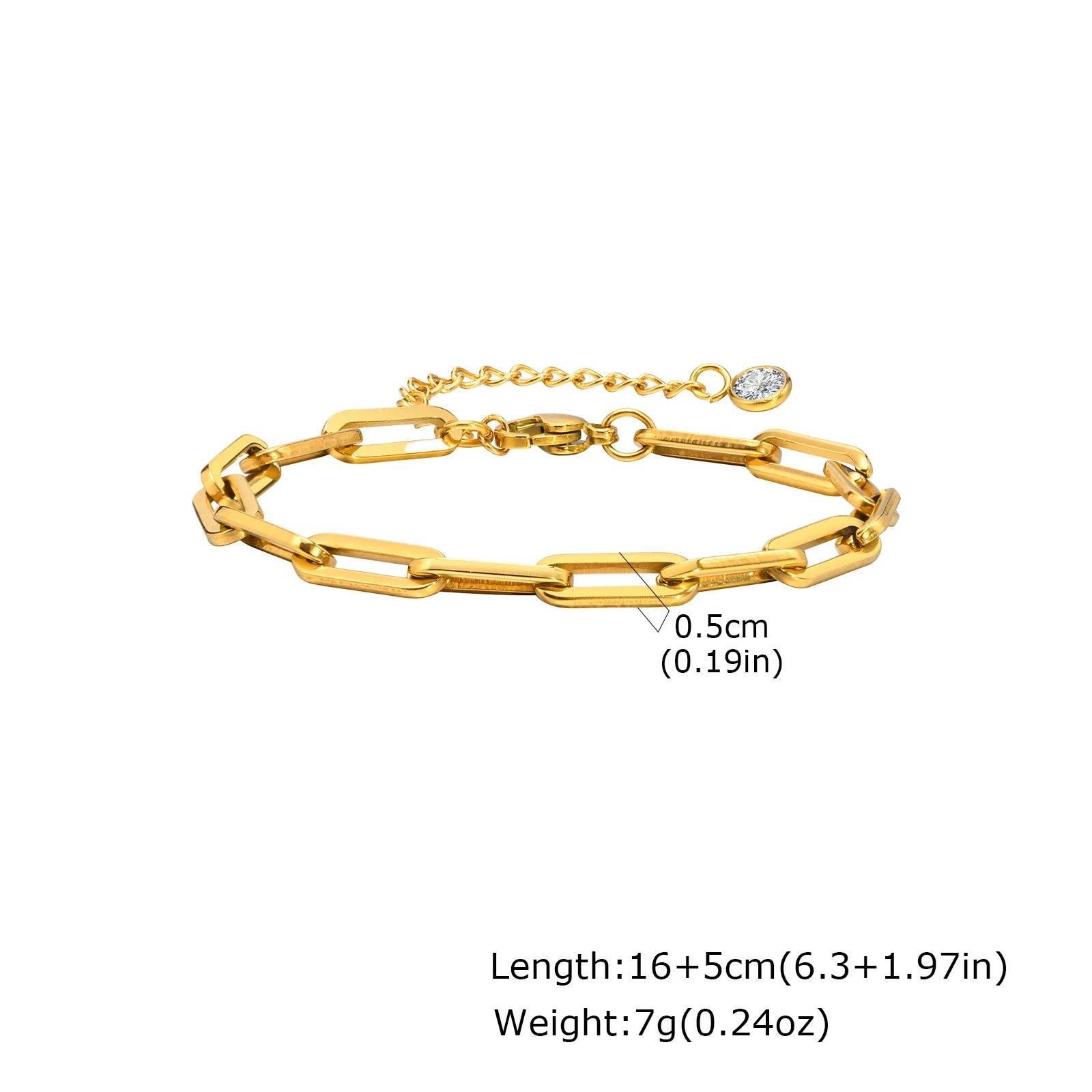 White Smoke Non Tarnish Stainless Steel Bracelet Gold Plated Stackable for Women, Thin Herringbone Chain Bracelet Waterproof Jewelry Gift