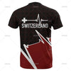 Outdoor Casual Sportswear Tshirts For Men Clothing Switzerland National Emblem Flag 3d Print Cool T-Shirt Gym Tops O Neck Tees