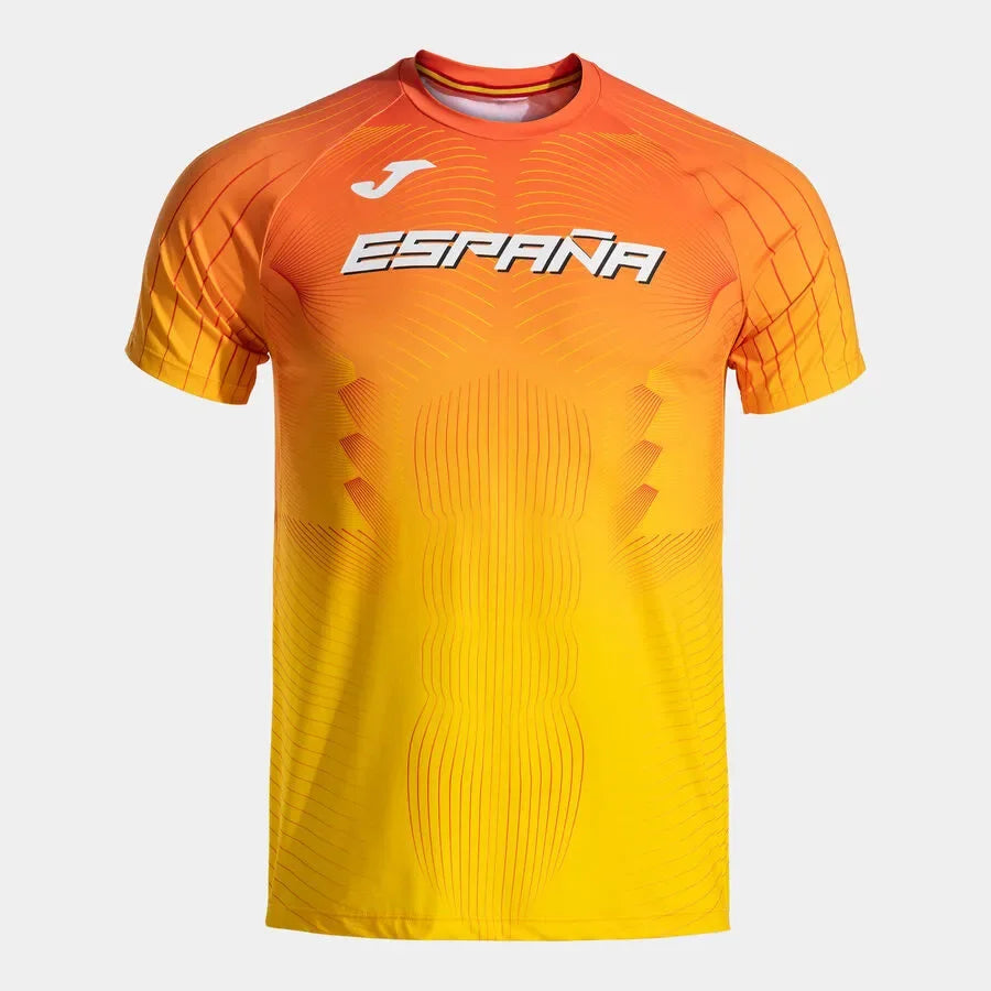 JOMASummer Men's Short-sleeved Running T-shirt ComfortableQuick-drying Breathable Spanish Marathon Outdoor 3D Printed Sweatshirt