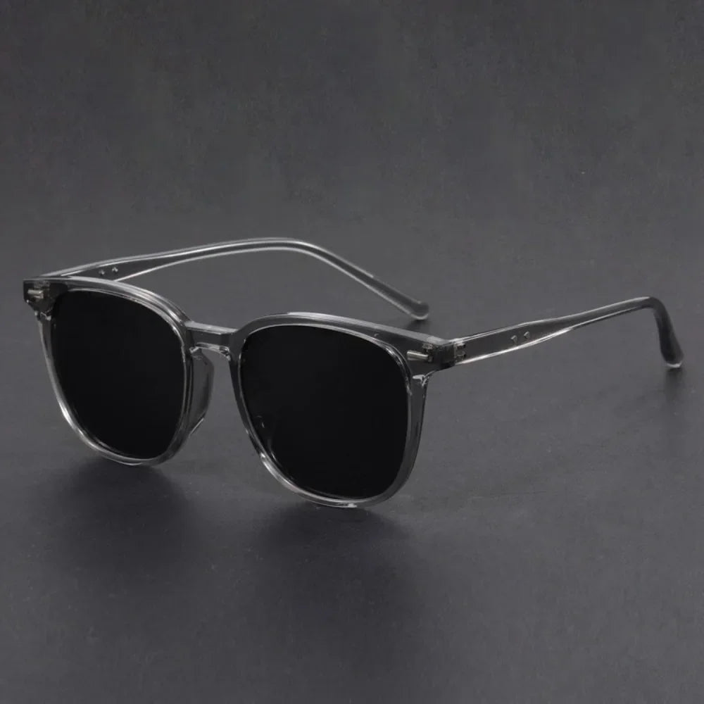 Dim Gray New Male And Female Ultralight Round Sunglasses Driving Fishing UV Polarized Fashion Sun Glasses UV400 Glasses