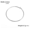 White Smoke Lucktune Fashion Metal Simple Cuff Bracelets Stainless Steel Gold Color Jewelry Bracelets Women's Accessories Date Party Gift
