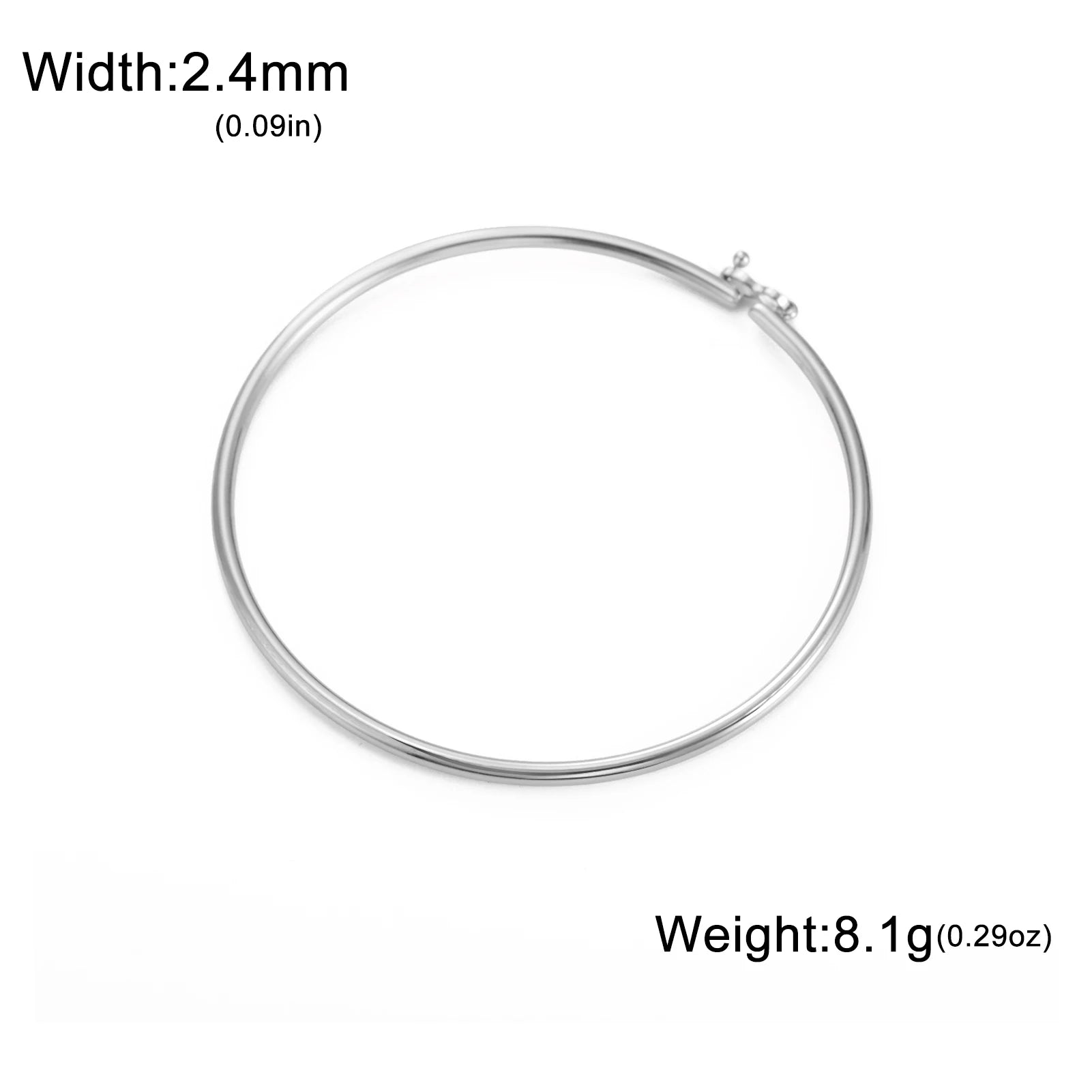 White Smoke Lucktune Fashion Metal Simple Cuff Bracelets Stainless Steel Gold Color Jewelry Bracelets Women's Accessories Date Party Gift