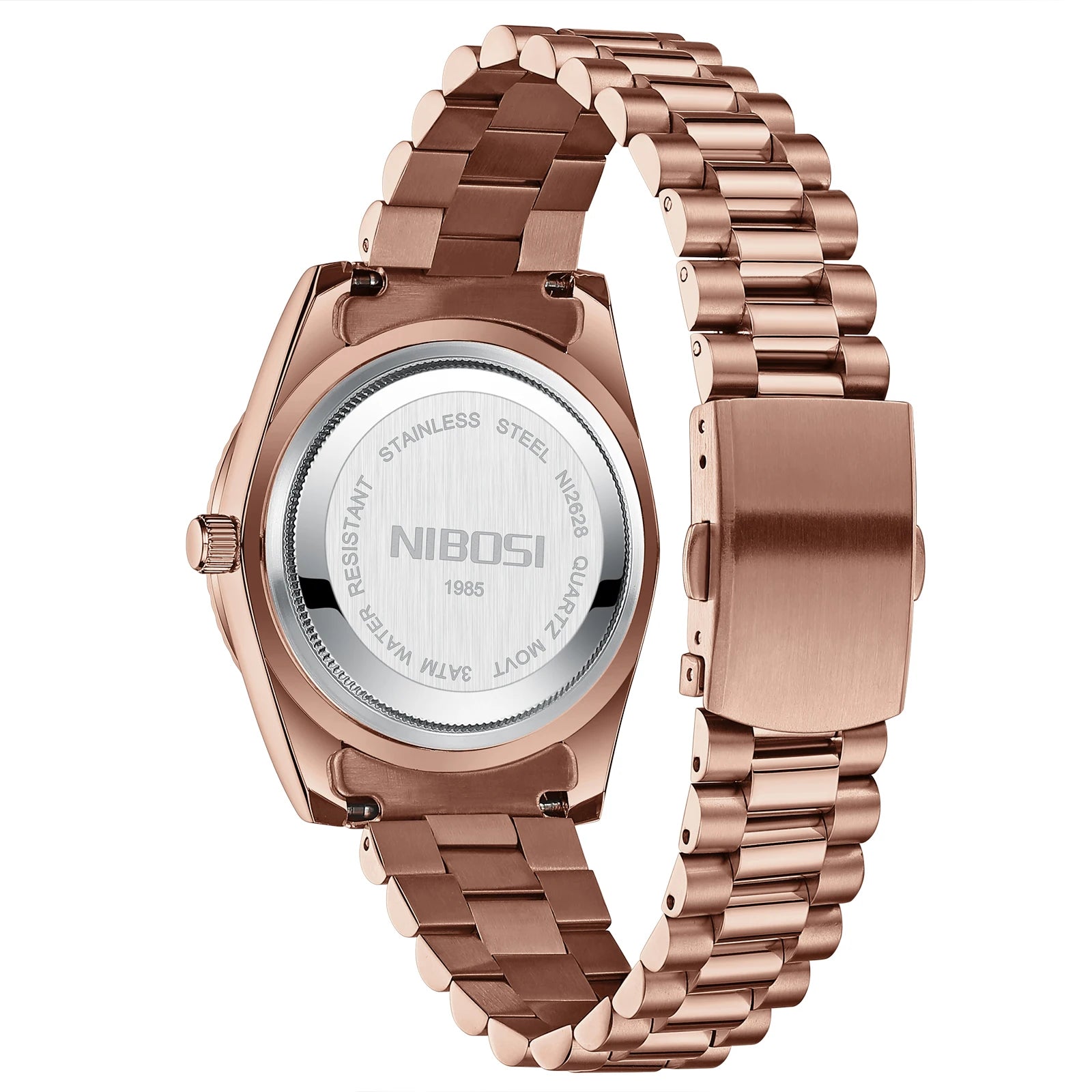 White Smoke NIBOSI Fashion Men Watches Top Brand Luxury Wristwatch Day Date Miyota Quartz Watch Men Waterproof Steel Male Clock Reloj Hombre