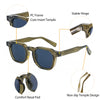 White Smoke CATERSIDE Fashion Men Sunglasses Small Frame Square Personalized Design Sun Glasses Women Travel Party Business Festival Gift
