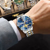 Black POEDAGAR Luxury Men Watch Top Original Waterproof Luminous Chronograph Man Wristwatch Stainless Steel Quartz Men's Watches Reloj