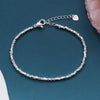Dark Slate Gray 925 Sterling Silver Irregular Chain Bracelets For Women Vintage Luxury Jewelry Wedding Accessories Wholesalea Jewellery