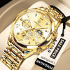 Seashell POEDAGAR Luxury Men Watch Top Original Waterproof Luminous Chronograph Man Wristwatch Stainless Steel Quartz Men's Watches Reloj