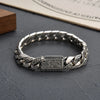 Dim Gray S925 Sterling Silver Timeless Vine Garland Buckle Retro Punk Tank Bracelet Jewelry Creativity Gift Factory Price